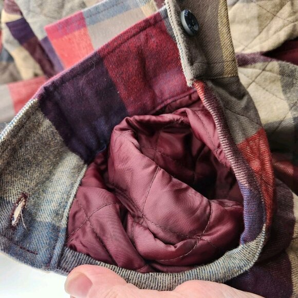 NWT Eddie Bauer Shacket Jacket Men's Small Quilted  Lined Pockets Button Up - Picture 14 of 16